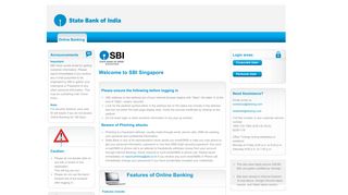 State Bank Of India, Singapore - OnlineSBI Global