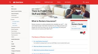 Renters Insurance: Get a Quote – State Farm®