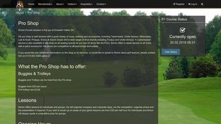 Pro Shop - Erewash Valley Golf Club