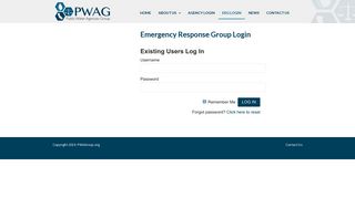 ERG Login - Public Water Agencies Group