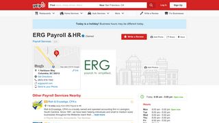 ERG Payroll & HR - Payroll Services - 1 Harbison Way, Columbia, SC ...