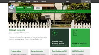 Billing And Payments - Residential - Ergon Energy