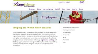 Employers - ErgoScience
