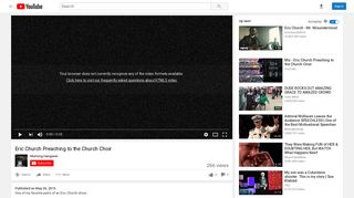 Eric Church Preaching to the Church Choir - YouTube