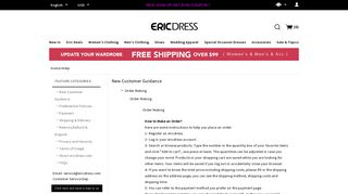 Order Making online help – Ericdress.com