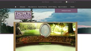 Gordon Erickson Login - Flin Flon, Manitoba | Dadson Funeral Home ...