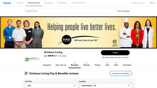 Working at Erickson Living: 73 Reviews about Pay & Benefits | Indeed ...