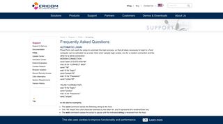 FAQ Pages: AUTOMATIC LOGIN - Ericom Software