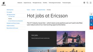 Hot Jobs | Careers | Ericsson