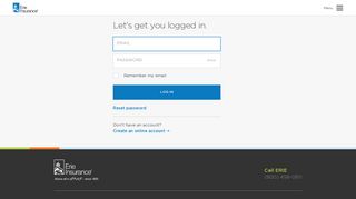 Login - Erie Insurance