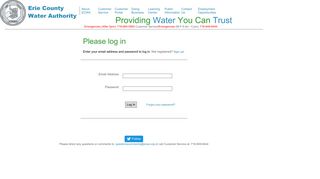 Customer Portal - Erie County Water Authority