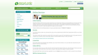 Online Services | Great Erie Federal Credit Union - Orchard Park, NY