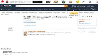 The ERISA outline book: A study guide and reference manual in four ...