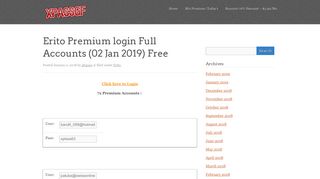 Erito Premium login Full Accounts - xpassgf