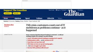 TSB crisis: customers count cost of IT meltdown as problems continue ...