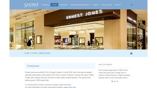 Signet Jewelers Limited - Stores - Ernest Jones
