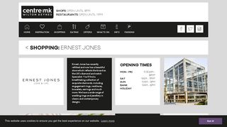 Ernest Jones - Centre:MK - The Largest Shopping Centre in Milton ...