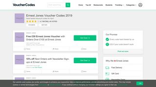 Ernest Jones Voucher Codes - up to 50% Off - February 2019