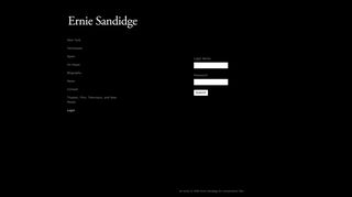 Ernie Sandidge : Login