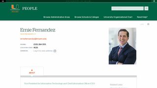 Ernie Fernandez - University of Miami People Directory