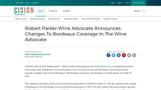 Robert Parker Wine Advocate Announces: Changes To Bordeaux ...