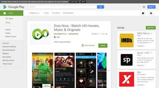 Eros Now - Watch HD movies, Music & Originals - Apps on Google Play
