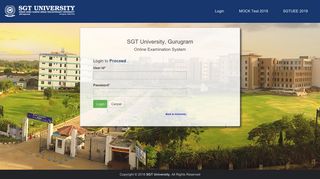 SGT University - Online Examination