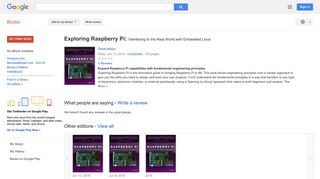 Exploring Raspberry Pi: Interfacing to the Real World with Embedded ...