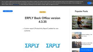ERPLY Back Office version 4.3.35