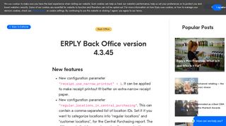 ERPLY Back Office version 4.3.45