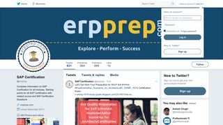SAP Certification (@erpprep) | Twitter