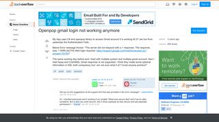 Openpop gmail login not working anymore - Stack Overflow