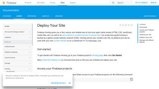 Deploy Your Site | Firebase