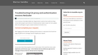 Troubleshooting ICA-proxy and authentication sessions NetScaler ...