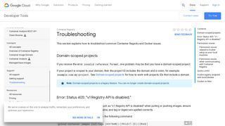 Troubleshooting | Container Registry | Google Cloud