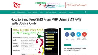 How to Send Free SMS From PHP Using SMS API?[With Source Code ...