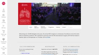 Home - ERS International Congress - Official Website