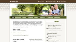 Hawaii Employees' Retirement System (ERS) - Hawaii.gov