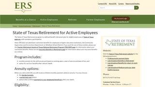 State of Texas Retirement | ERS