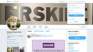 Erskine Proud 2 Care (@ErskineP2C) | Twitter