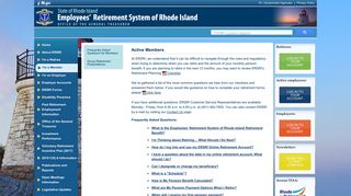 I'm a Member | Employees' Retirement System of Rhode Island