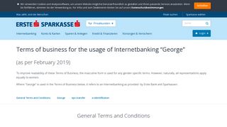 George English | Erste Bank und Sparkasse