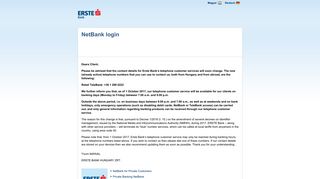 Erste Bank Hungary Zrt. - NetBank