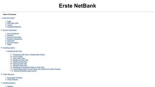 Manual - Erste Bank