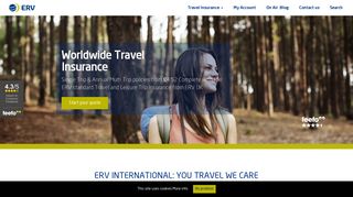 ERV Travel Insurance Quote by Holiday Cover Supplier ERV