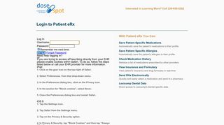 Patient eRx Login - DoseSpot