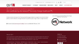 eRx Cardfinder by eRx Network® (formerly Change Healthcare™) | QS/1