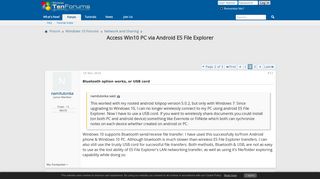 Access Win10 PC via Android ES File Explorer - Page 2 - Windows 10 ...