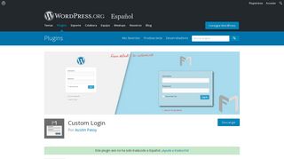 Custom Login | WordPress.org