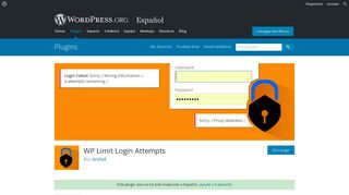 WP Limit Login Attempts | WordPress.org